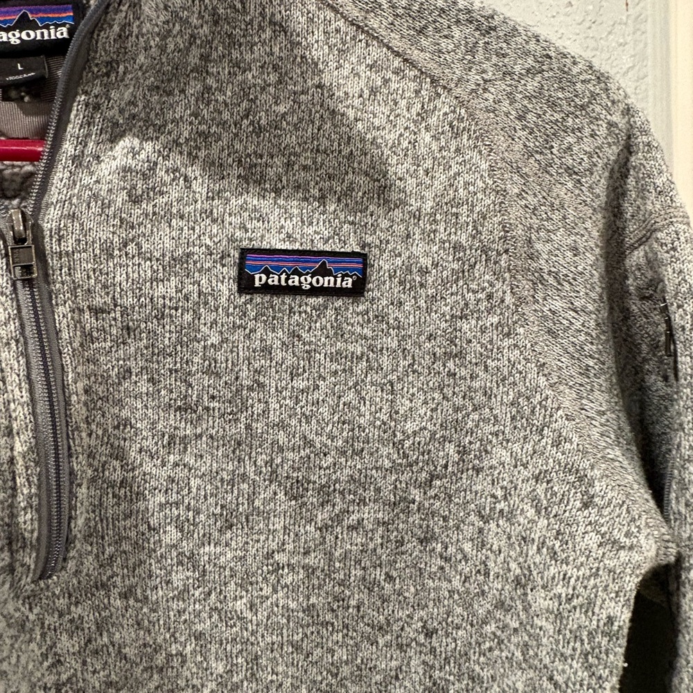 Patagonia Heather Gray Fleece Jacket - Picture 2 of 3